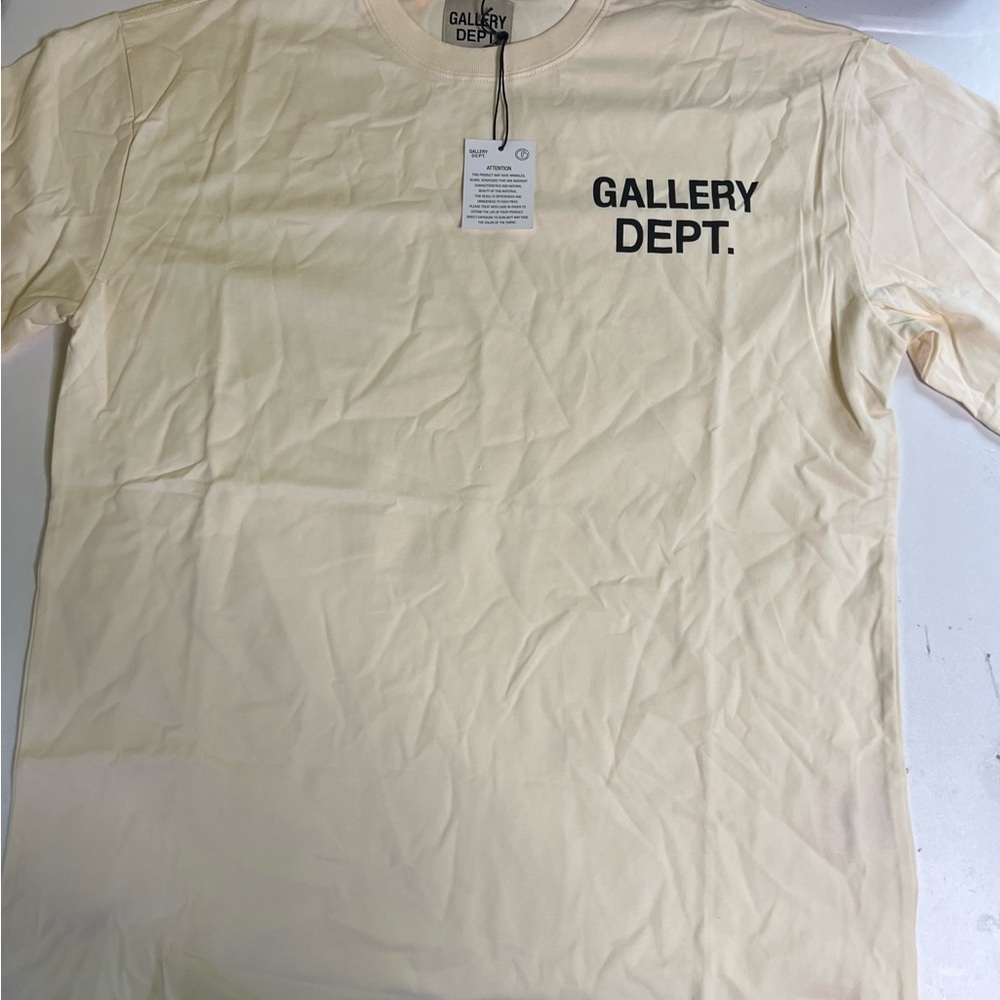 Gallery Dept Cream Short Sleeve Tee